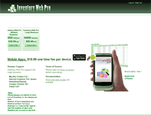 Tablet Screenshot of inventorywebpro.com